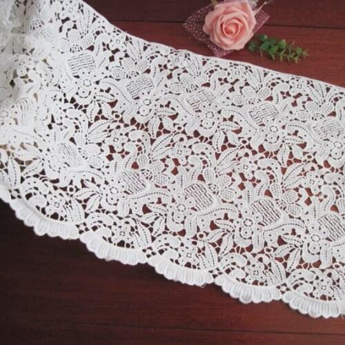 Pure cotton water soluble lace, lace, embroidery, DIY, garment accessories, hand over width 28cm/17cm