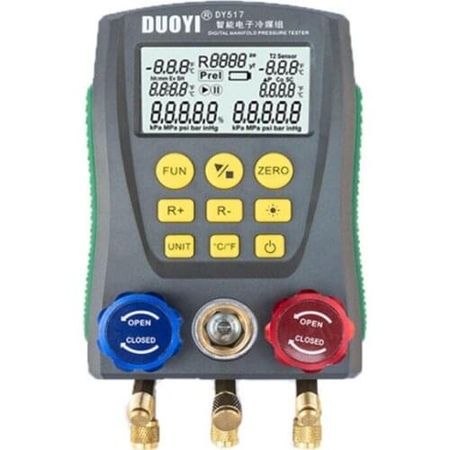 Refrigeration Digital Manifold Gauge DY517 Car Air Conditioner Manometer Gauge