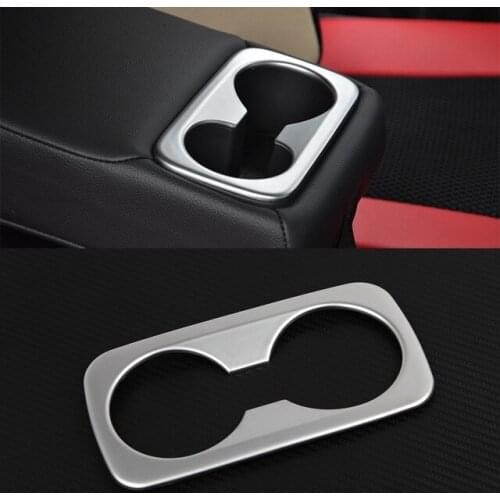 For Hyundai Tucson accessories 2015 2016 2017 2018 2019 ABS Matte Interior Rear Water Cup Holder Frame Covers Trim Car Styling