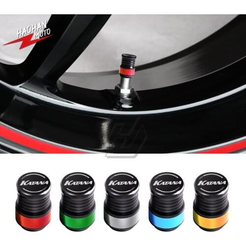 For Suzuki Katana 125 150 400 1000 Rim Motorcycle Accessories Wheel Tire Valve Caps Covers
