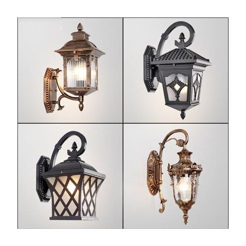 European Outdoor Waterproof Modern Simple Passage Outdoor Creative Stair Courtyard Wall Lamp