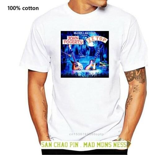 John Fogerty and ZZ Top Tour 2018 Tshirt Black color Short Sleeve Best Edition