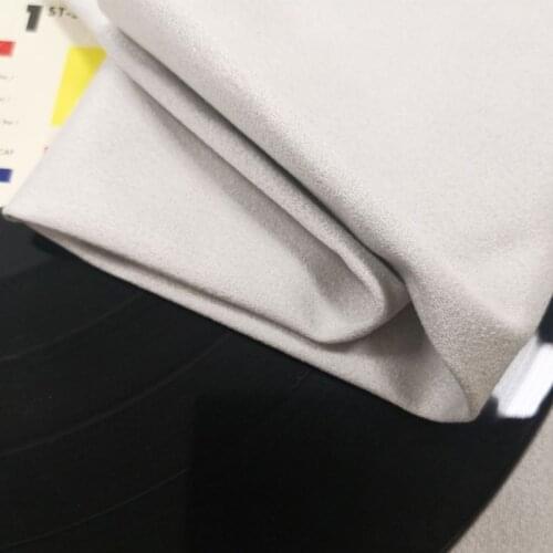 H7JF 2PCS 40x40CM Water Absorbent Suede Deerskin Towels Cleaning Cloth for LP Vinyl Records Cleaner Clean Accessories Kit