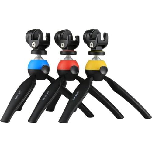 Pocket Mini Tripod Mount with 360 Degree Ball Head Smartphone holder & Phone Clamp for Smartphones 3 Colors