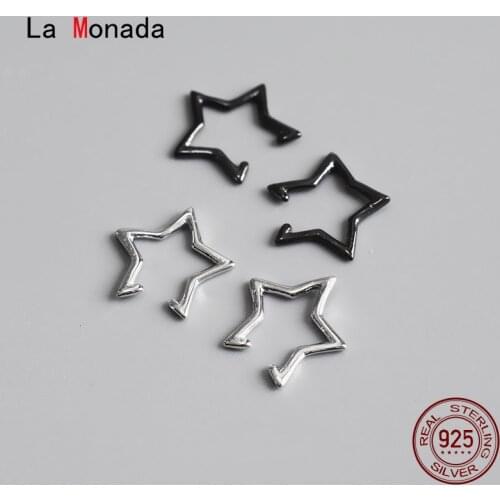La Monada Star Clip On Earrings Women Minimalist Fine In Jewelry 925 Sterling Silver Ear Clip Earrings For Women Korean