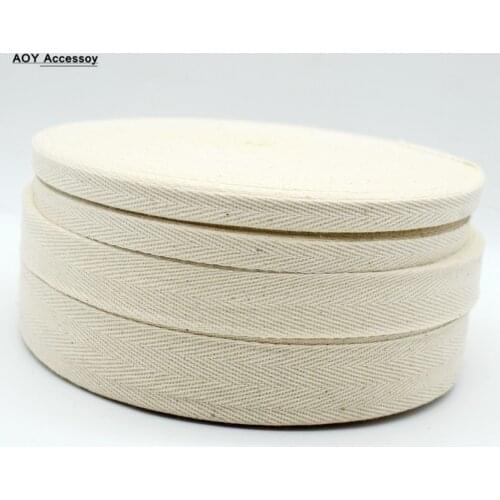 10mm 15mm 20mm 25mm 30mm 40mm 50mm Herringbone Pattern Ribbons Cotton Webbing binding Tape trimming for DIY Craft Sewing Fabric