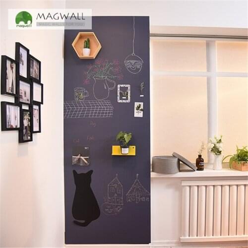 Magnetic double-layer gray color writing board0.9*1.5m easy to install home decor wall mounted chalkboard