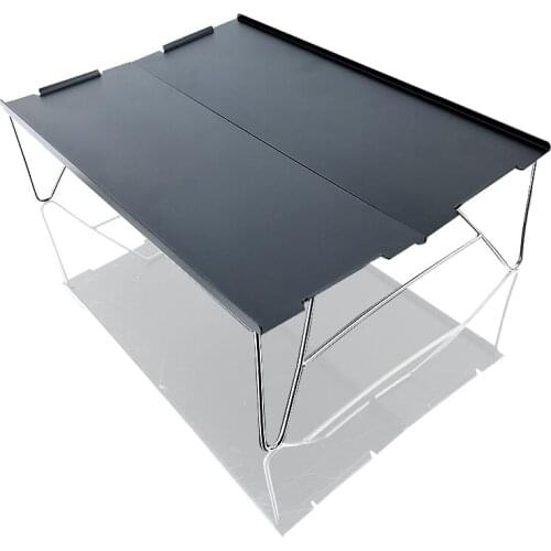 Camping Table Small Ultralight Folding Table with Aluminum Table Top Easy to Carry Prefect for Outdoor Picnic 3PCS