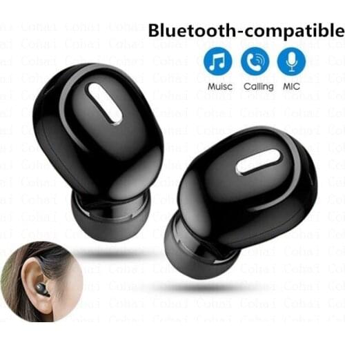 Mini Wireless Bluetooth-compatible 5.0 Earphone in Ear Sport with Mic Handsfree Headset Earbuds For All Phone Earphones