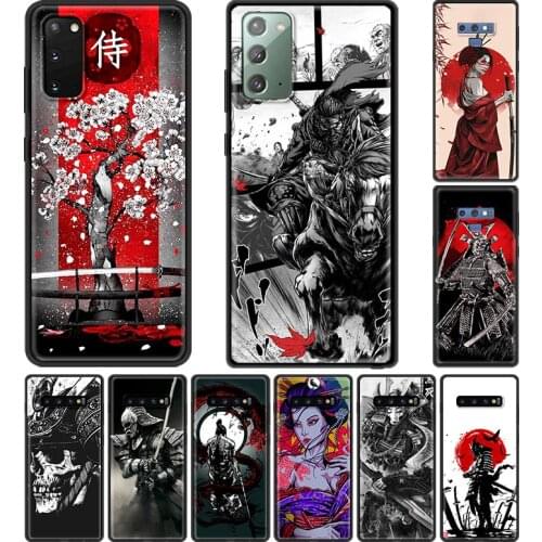 Case For Samsung Galaxy S20 FE S21 S10 S9 Plus S8 S10e Note 20 Ultra 10 Lite 9 8 Soft Phone Cover Sac Japan Samurai Art
