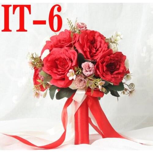 New simulation rose wedding bride holding a flower wedding photography photo furnishings IT