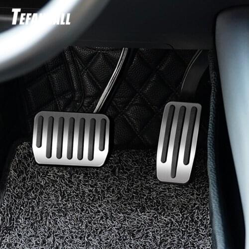 Stainless Steel Foot Pedal for Tesla Model X S Accelerator Gas Fuel Brake Pedal Rest Pedal Pads Mats Accessories Car Styling