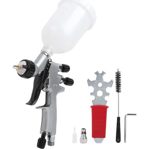 Pneumatic Spray Gun Air High Atomization Paint Sprayer Plastic Pot 250ml Caliber 1.0mm Paint Spray Gun