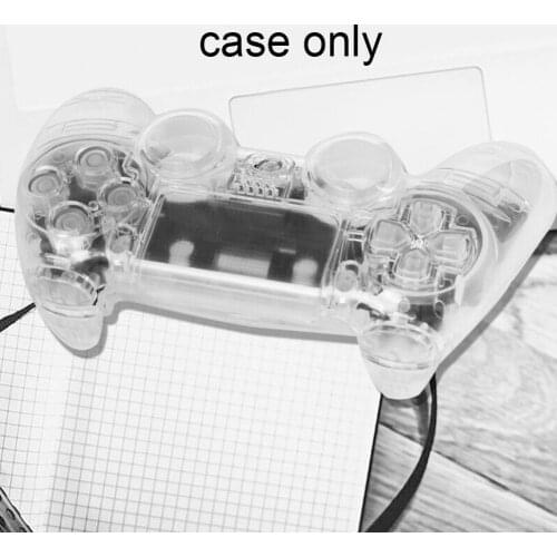 For PS4 V1 Controller Full Set Housing Case transparent For Sony Cover Replacement PS4 Shell PlayStation Clear Buttons 4 Q6Y3