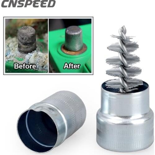 Wire Brush Post Terminal Cable Cleaner Dirt Corrosion Brushes Hand Tool Car Detailing Brushes Car Wash Cleaning Battery