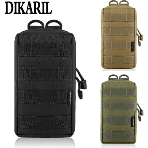 Dikaril EDC Molle Pouch Bag Outdoor Vest Waist Pack Hunting Backpack Accessory Gadget Gear Sport Bag Compact Water-resistant Bag