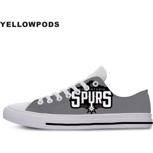 Flats Classic Canvas Shoes Spurs Fashion San Antonio Basketball Fans Women Woman White Flats 3D Print Casual Fashion Shoes