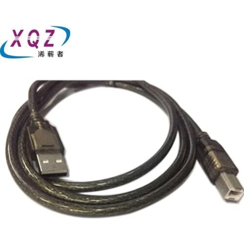 1.5M USB printer cable USB2.0 A/B male to male cable transparent black pure copper significant ring AM/BM double shielded