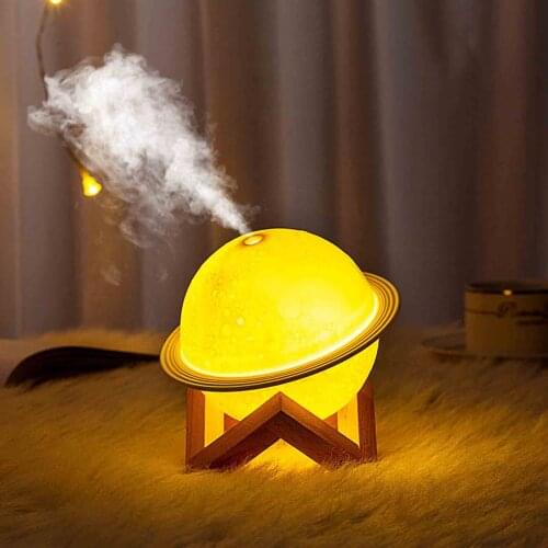 Air Humidifier Usb Electric Portable Planet Shape Humidifier Mini Mist Led Atomizer Air Purifier Diffuser For Home Car Fogger#G4