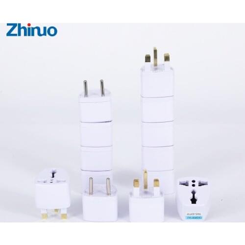 1PC Universal DE US UK AU To EU Plug USA To Euro Europe Travel Wall AC Power Charger Outlet Adapter Converter 2 Round Pin Socket