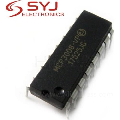 10pcs/lot MCP3008-I/P MCP3008 DIP-16 In Stock
