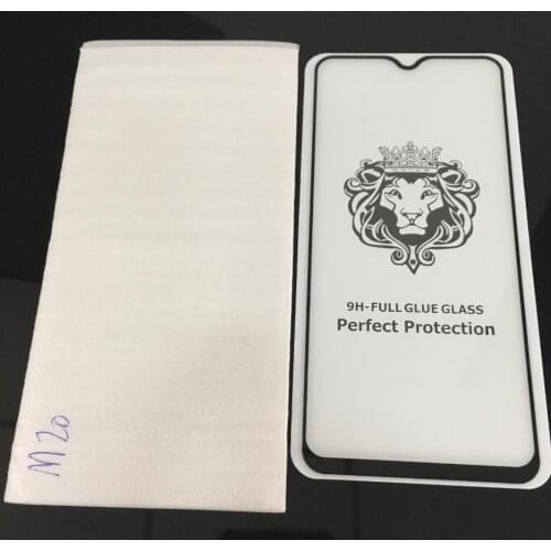 100pcs camdems Tempered Glass Full glue Cover Screen Protector For M30 M20 M10 A9 pro 2019 A750 A2 core A9 2018 S10e A30 A50