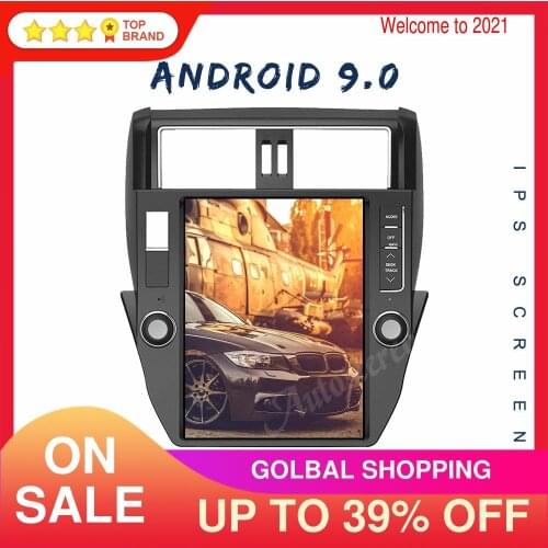 128G+4 Android 9.0 For TOYOTA LAND CRUISER Prado 150 2014-2017 Tesla Style Car GPS Navigation Multimedia Player Headunit Carplay