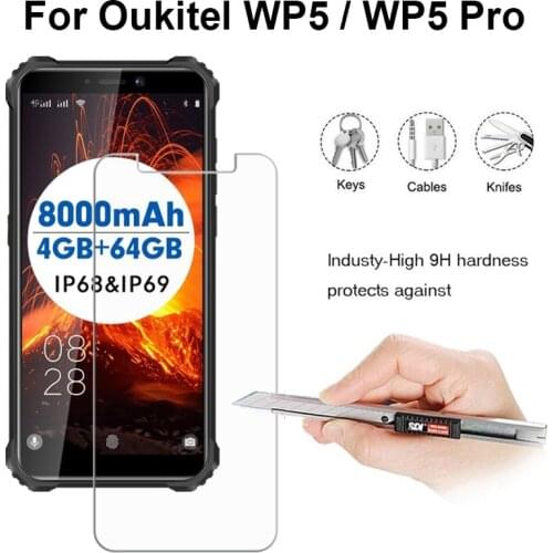 2PCS Tempered Glass for Oukitel WP5 Screen Protector Explosion-proof Protective Film Screen Protector For Oukitel WP5 Pro Glass