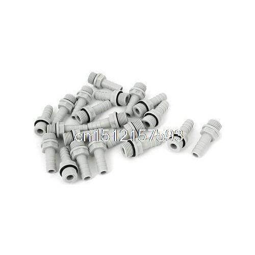 20pcs Pipe Fitting Coupler Adapter 1/4BSP Thread x 8mm Hose Barb Fuel Gas Water