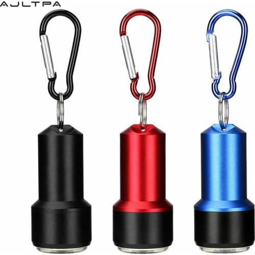 50Pcs Led Flashlight Mini COB Torch Keychain Light Emergency Outdoor Working Backpack Light Party Gift Keyring