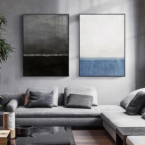 Abstract Nordic Black and White Canvas Painting Posters Print Wall Art Industrial Picture for Living Room Home Decor Cuadros