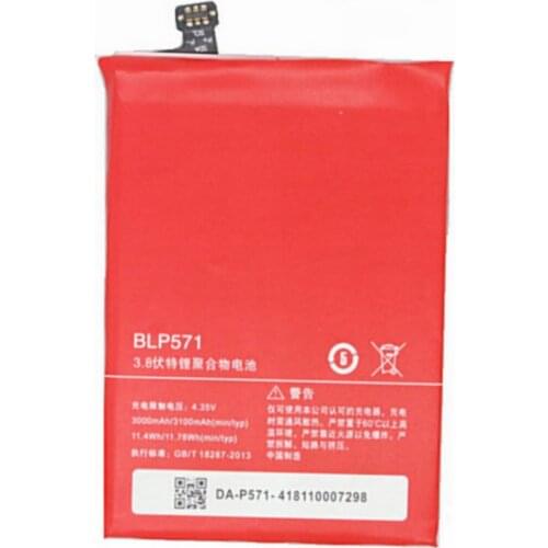 3000mAh/3100mAh BLP571 battery for Oneplus One 1+ One plus Smartphone batteries High quality Replacement Battery
