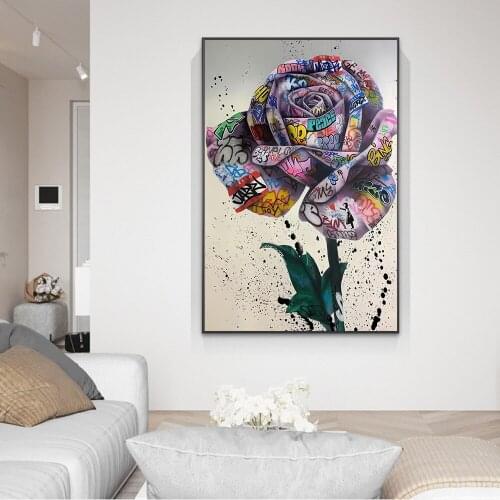 Diamond Painting 5D DIY Graffiti Rose Picture of Rhinestones Diamond Embroidery Diamond Mosaic Cross Stitch Kits Home Decor