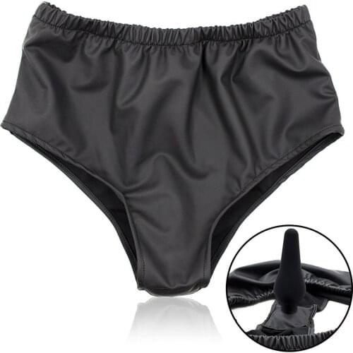 Anal Plug Strap On Dildo Chastity Pants Silicone Butt Plug Women Sex Toy For Couples Underwear Masturbation Penis Panties Dev