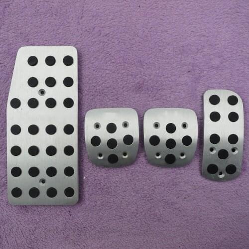 DEE Car Accessory For Nissan Tiida 2006-2009 AT/MT Aluminium Alloy accelerator Gas brake Foot Rest Pedal Pad Sticker Styling