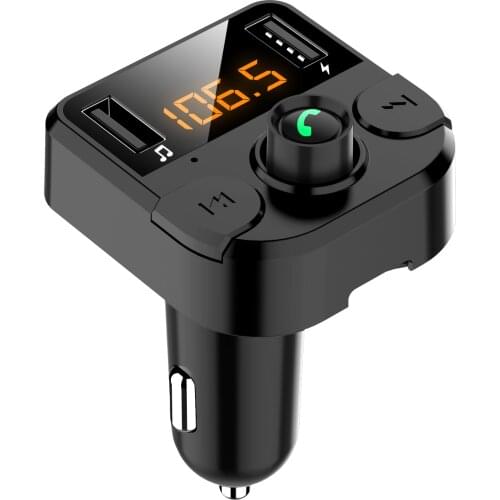 FM Transmitter Bluetooth 5.0 Car kit Dual USB Car Charger 3.1A 1A 2 Port USB MP3 Music Player support U Disk/TF Card