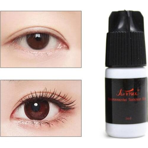 Fast Drying Eyelash Glue No Odor No Irritation Lasting Makeup Waterproof False Lashes Extension Adhesive Black Strong Sticky
