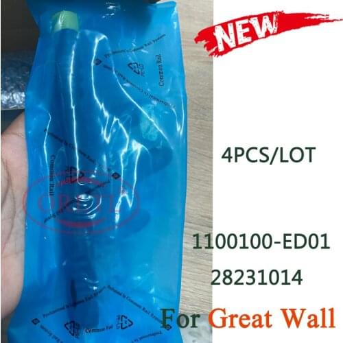 ORLTL 4PCS ED01 28231014 Diesel Injector 1100100ED01 And 1100100-ED01 for DeIPhi Great Wall Hover V200 & X200 2.0L 150hp