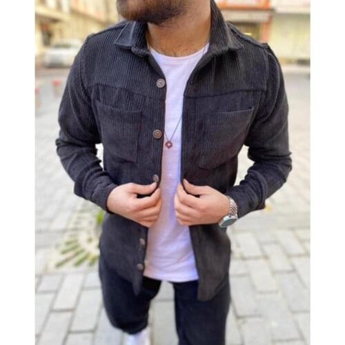 FANWEILIN Mens Corduroy Shirts