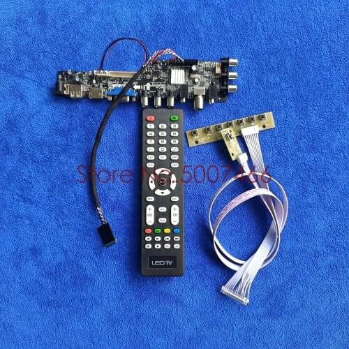 1024*600 screen control card kit LVDS USB+VGA+AV digital signal 40 Pin DVB for A089SW01/B089AW01/HSD089IFW1/LP089WS1/N089L6