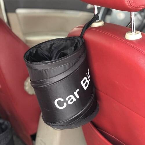 Bin/Bag Waste Bins Cleaning Tools Fashion Wastebasket Trash Can Litter Container Car Auto Garbage Accessories