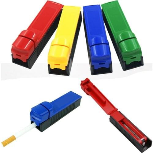 New 1 pc 11.5cm Manual Cigarette Tube Rolling Machine Tobacco Roller Maker Manual Cigarette Tube Rolling Random Color gadgets 70