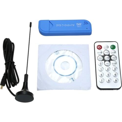 Mini Portable Digital USB 2.0 TV Stick DVB-T + DAB + FM RTL2832U + FC0012 Chip Support SDR Tuner Receiver