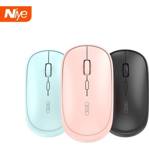 Wireless Mouse Rechargeable Mute silent pink 1600 DPI Mause portable office computer notebook Ergonomic mice for iphone Xiaomi