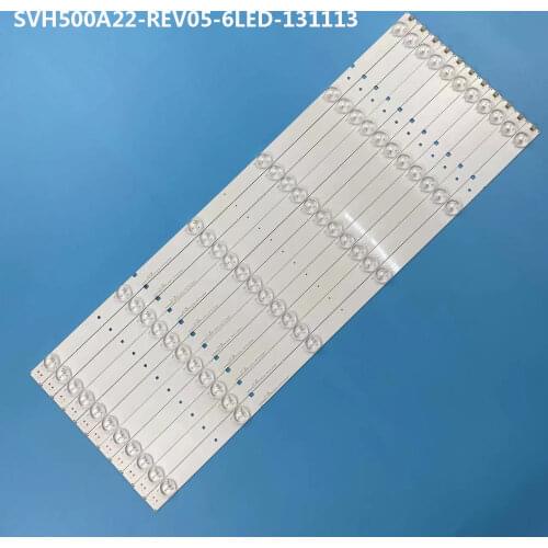100% New 11pcs/Kit LED strips for HISENSE 50 TV 50H3 50K22DG LED50EC280JD HD500DF B57 S0 SVH500A22 REV05 6LED 131113
