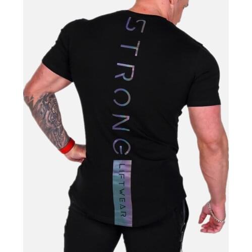 2021 New Mens Gyms T Shirt Muscle Fitness Work Out Bodybuilding Streetwear Trends Sporting T Shirt Men Fashion Tees Tops