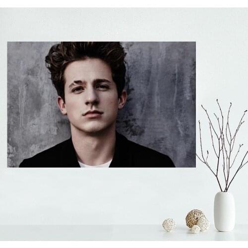 2018 New arrival Custom Charlie Puth Canvas Painting Poster Home Decor Cloth Fabric Wall Art Poster for Living Room