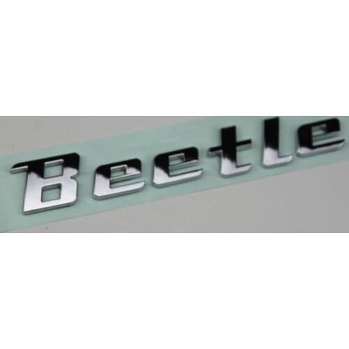 New product auto spare parts car accessory New beetle logo beetle letter bagde beetle emblem chrome Decal sticker for VOLKSWAGEN