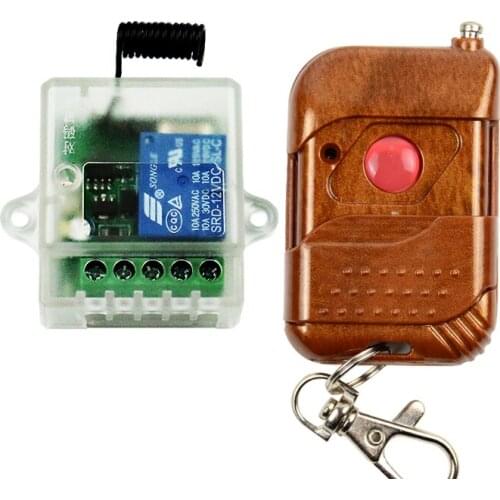 DC 12V Single Channel Relay Module RF Wireless Switch Receiver + Remote Control Transmitter DIY Kit