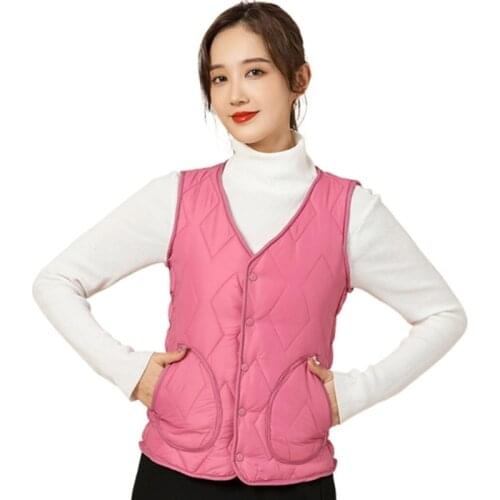 Solid Sweater Vest Women , COTTON Sleeveless Jacket Women, V-Neck Winter Coat Women,Womens Waistcoat